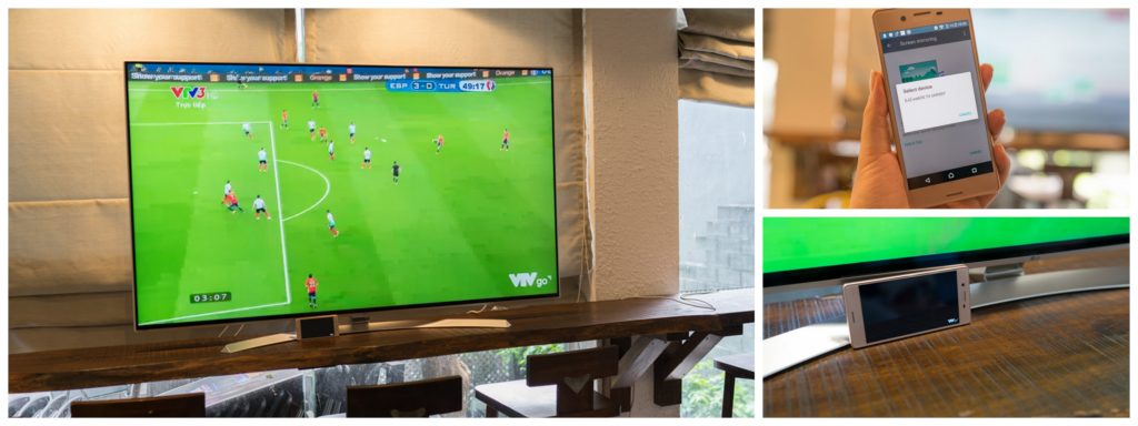 Làm sao để phát trực tiếp bóng đá trên điện thoại lên Smart TV (2)